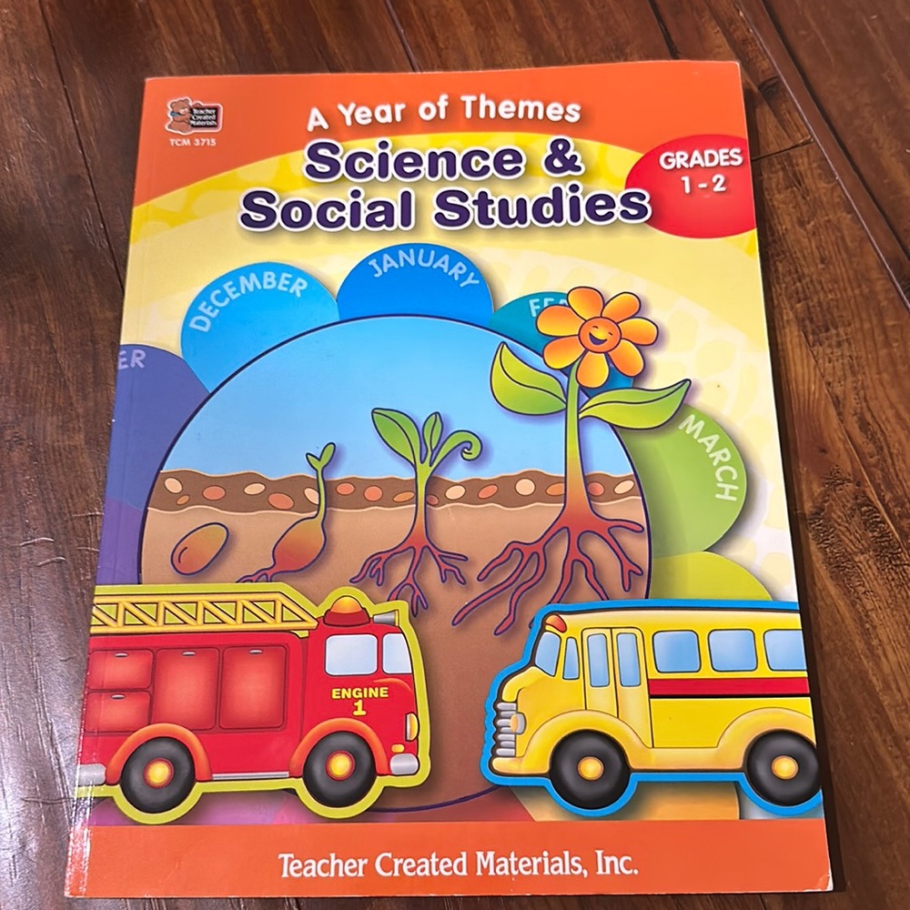 A Year of Themes Science‎ & Social Studies workbook curriculum grades 1-2 1st